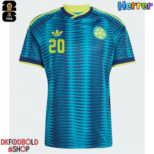 Colombia Juan Fernando Quintero #20 Udebanetrøje VM 2026 Kort ærmer